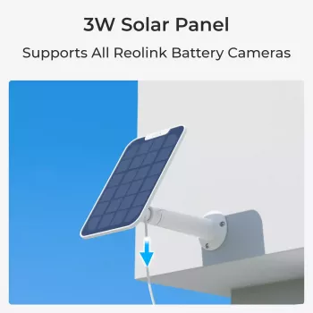 Câmara de vigilância IP Reolink Argus Series B430 — 5 MP, sem fios, bateria/solar 6000 mAh, dome, interior/exterior, PIR, rotação 355°, inclinação 140°