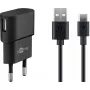 Carregador de interior GOOBAY 45298 — USB universal 5V 1m, AC 100–240V, 5 W, preto