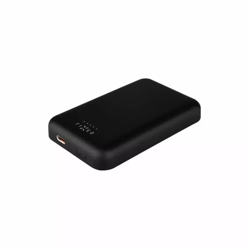 Powerbank portátil FIXED MagZen 6000 mAh – preto, saída USB para smartphones e tablets