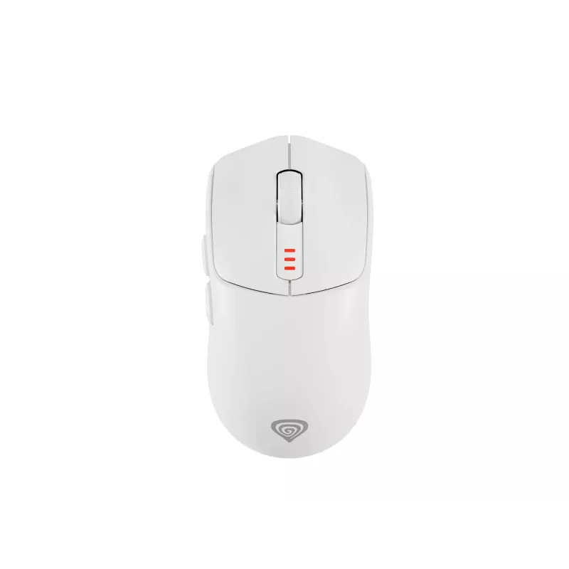 Rato gaming GENESIS Zircon 500 para destros RF sem fios + Bluetooth + USB Type-C ótico 10000 DPI
