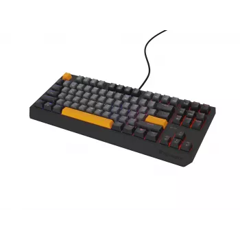 Teclado gaming GENESIS Thor 230 TKL USB + RF sem fios + Bluetooth QWERTY preto, cinzento, laranja