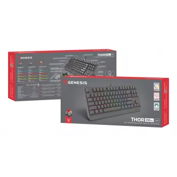 Teclado gaming GENESIS Thor 230 TKL Lite USB QWERTY inglês preto