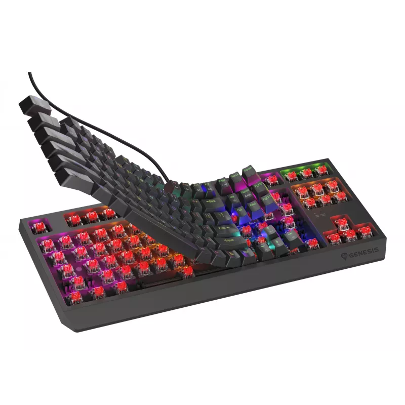 Teclado gaming GENESIS Thor 230 TKL Lite USB QWERTY inglês preto