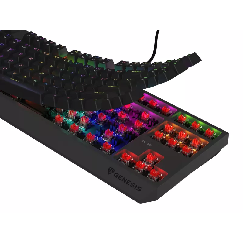 Teclado gaming GENESIS Thor 230 TKL Lite USB QWERTY inglês preto