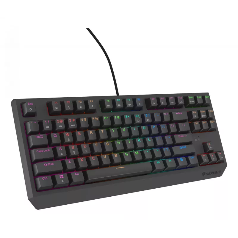 Teclado gaming GENESIS Thor 230 TKL Lite USB QWERTY inglês preto