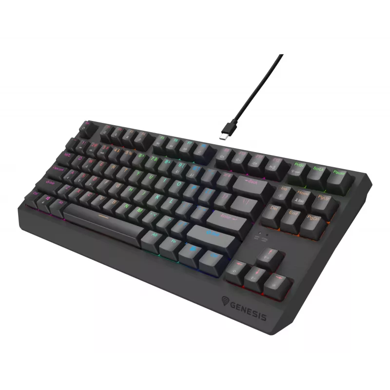 Teclado gaming GENESIS Thor 230 TKL Lite USB QWERTY inglês preto