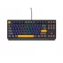 Teclado gaming GENESIS THOR 230 TKL USB + RF sem fios + Bluetooth QWERTY preto, azul, cinzento, laranja