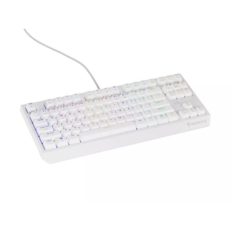 Genesis Thor 230 TKL teclado mecânico gaming com fios, US, branco, Outemu Brown