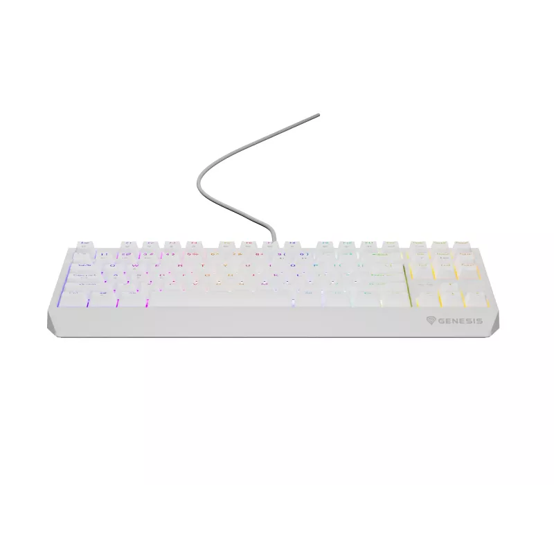 Genesis Thor 230 TKL teclado mecânico gaming com fios, US, branco, Outemu Brown