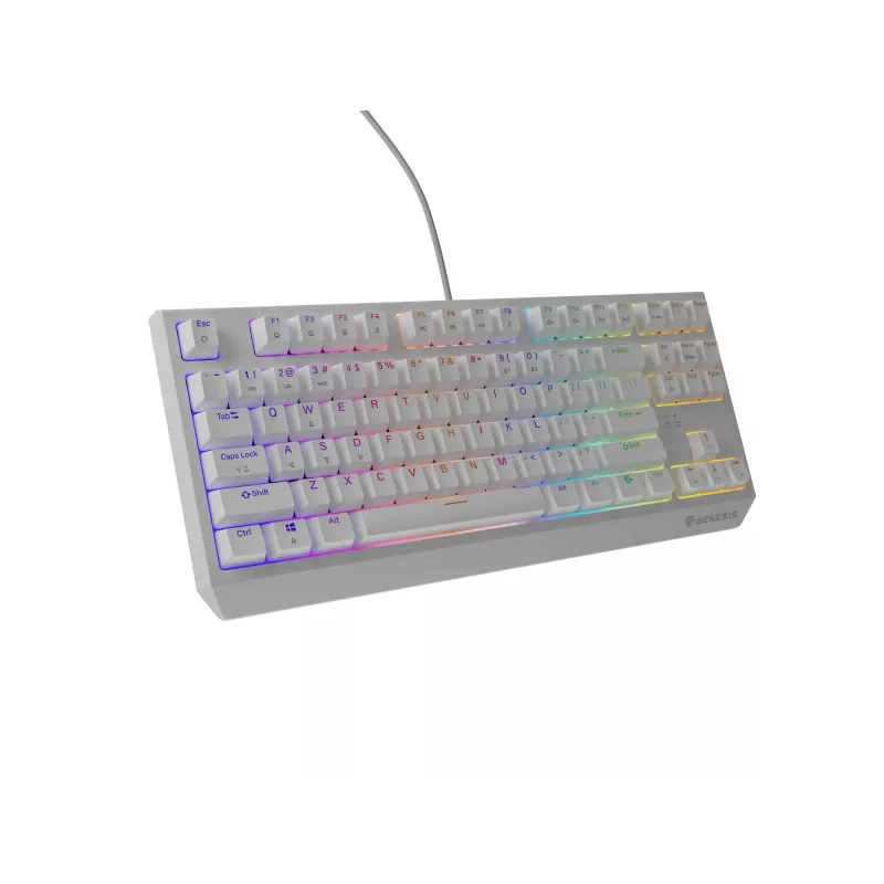 Genesis Thor 230 TKL teclado mecânico gaming com fios, US, branco, Outemu Brown
