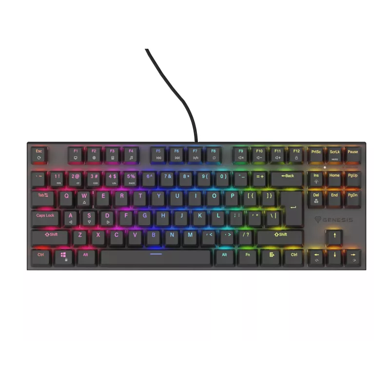 Teclado gaming GENESIS Thor 303 TKL USB QWERTY US International preto