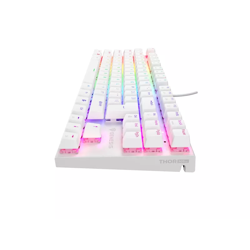 Teclado gaming GENESIS Thor 303 TKL USB QWERTY US International branco