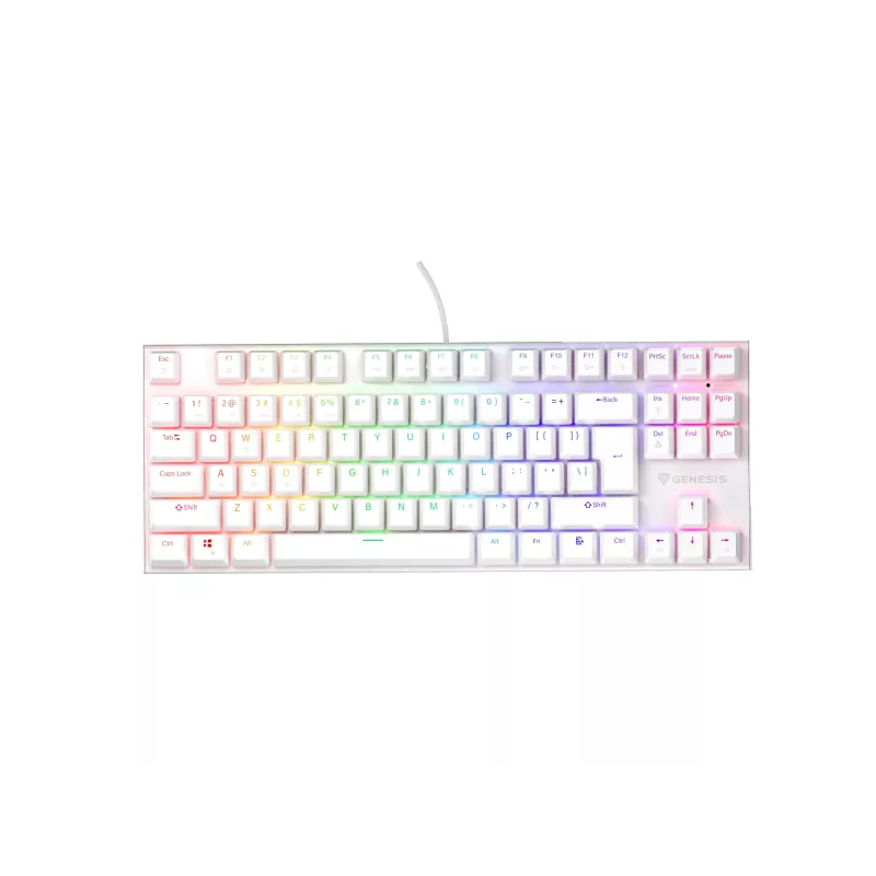 Teclado gaming GENESIS Thor 303 TKL USB QWERTY US International branco