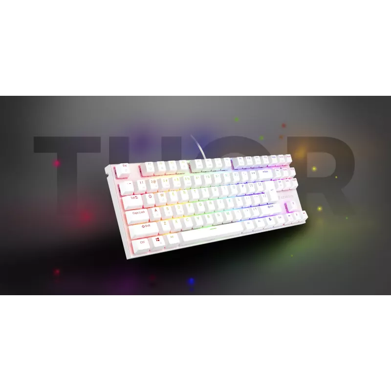 Teclado gaming GENESIS Thor 303 TKL USB QWERTY US International branco