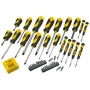 Conjunto de chaves de fendas manual STANLEY STHT0-62113 com pontas Phillips, Robertson e Torx, pontas magnéticas, punhos ergonómicos