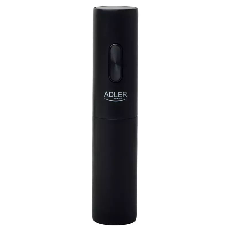Abridor de vinho elétrico Adler AD 4509 — abridor de garrafas sem fios a pilhas, preto