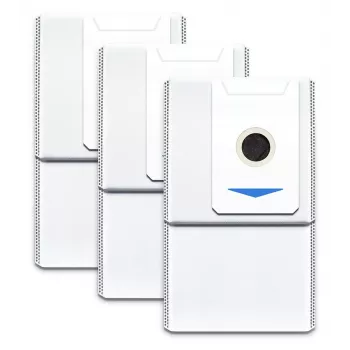 Sacos de pó Ecovacs DDB030031 para aspirador robô, branco, pack de 3