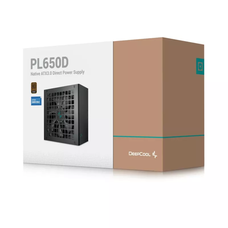Fonte de alimentação DEEPCOOL Pl650d 650 W 20+4 pinos ATX - preto