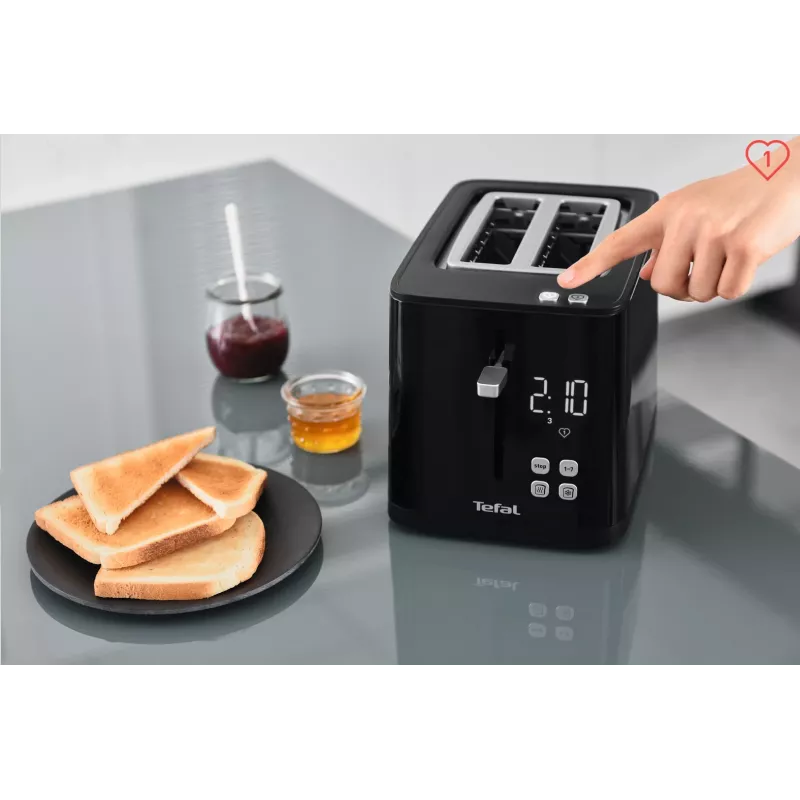 Torradeira Tefal TT6408 — 2 fatias, 850 W, preto
