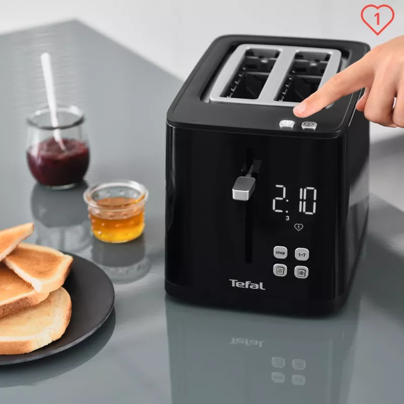 Torradeira Tefal TT6408 — 2 fatias, 850 W, preto