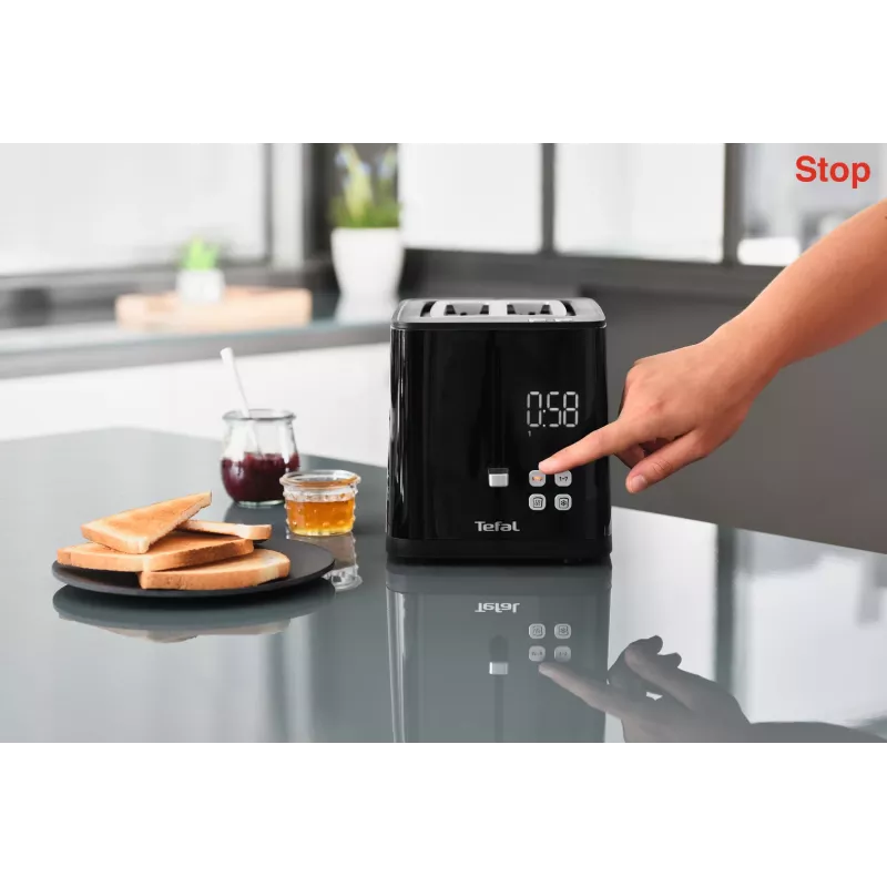 Torradeira Tefal TT6408 — 2 fatias, 850 W, preto