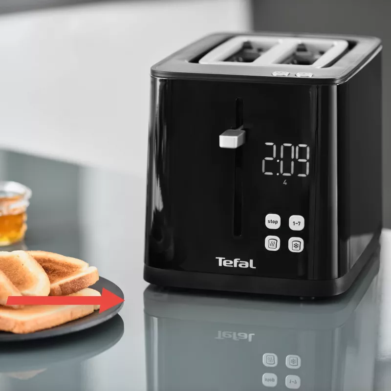 Torradeira Tefal TT6408 — 2 fatias, 850 W, preto