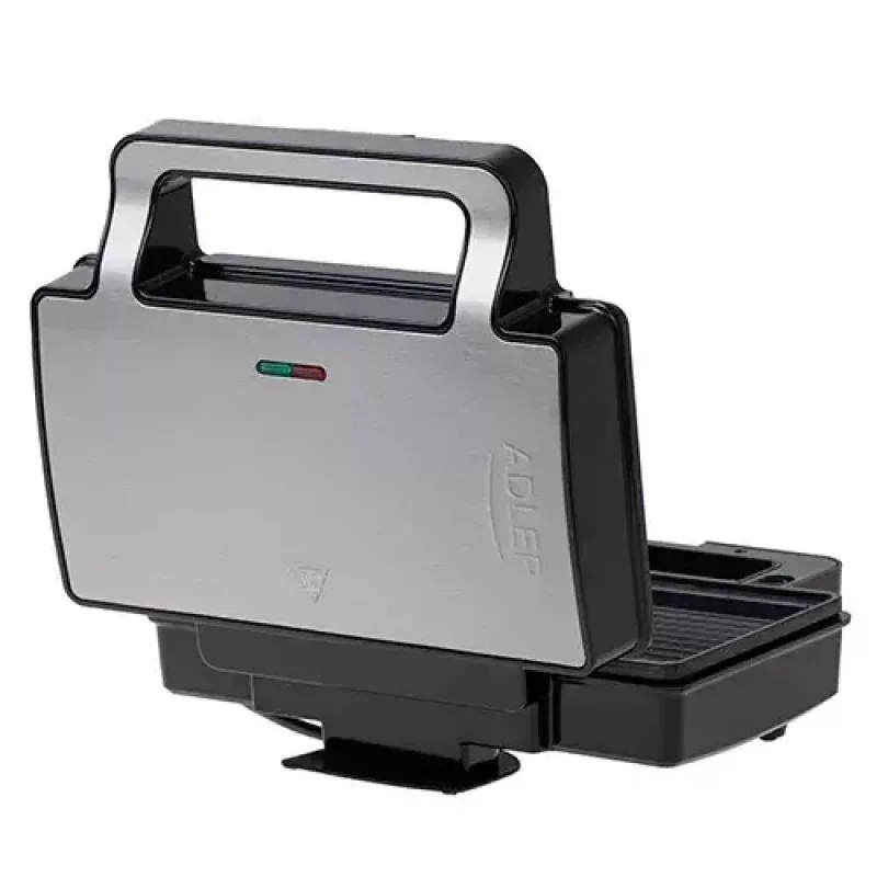 Adler AD 3073 tostadeira 2 em 1, 1000 W, aço inoxidável/preto