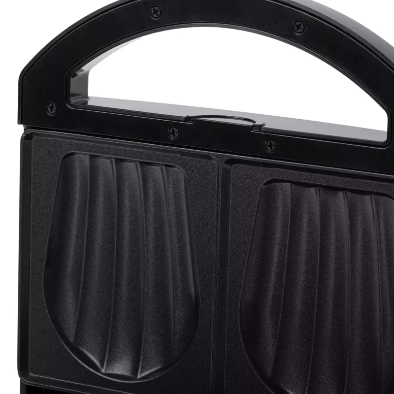 Máquina de sandes Adler AD 3069 – prensa de sandes compacta de mesa, 750 W, 2 sandes, preta