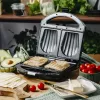 Máquina de sandes Adler AD 3069 – prensa de sandes compacta de mesa, 750 W, 2 sandes, preta