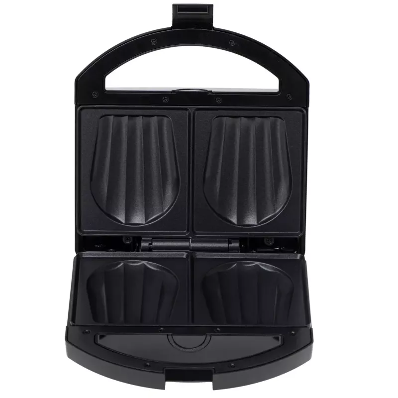 Máquina de sandes Adler AD 3069 – prensa de sandes compacta de mesa, 750 W, 2 sandes, preta