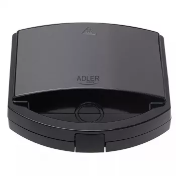 Máquina de sandes Adler AD 3069 – prensa de sandes compacta de mesa, 750 W, 2 sandes, preta
