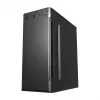 FSP CMT160 caixa de PC Midi Tower, ATX/micro ATX/ITX, compartimentos 1x 5,25″ + 1x 3,5″ + 2x 2,5″, 6 ranhuras de expansão, sem fonte de alimentação, preta