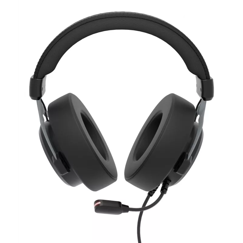 Headset GENESIS Neon 764 com fios gaming com arco de cabeça USB Type-A preto