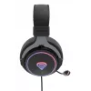 Headset GENESIS Neon 764 com fios gaming com arco de cabeça USB Type-A preto