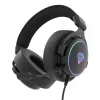 Headset GENESIS Neon 764 com fios gaming com arco de cabeça USB Type-A preto