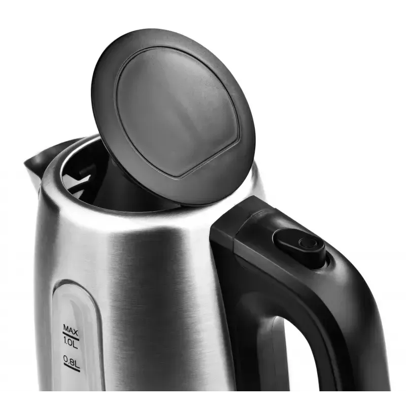 Chaleira elétrica ETA ETA160490000 — 1 L, 1600 W, aço inoxidável, indicador de nível de água