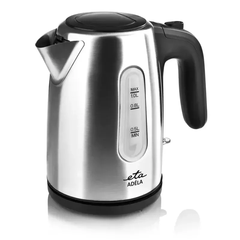Chaleira elétrica ETA ETA160490000 — 1 L, 1600 W, aço inoxidável, indicador de nível de água