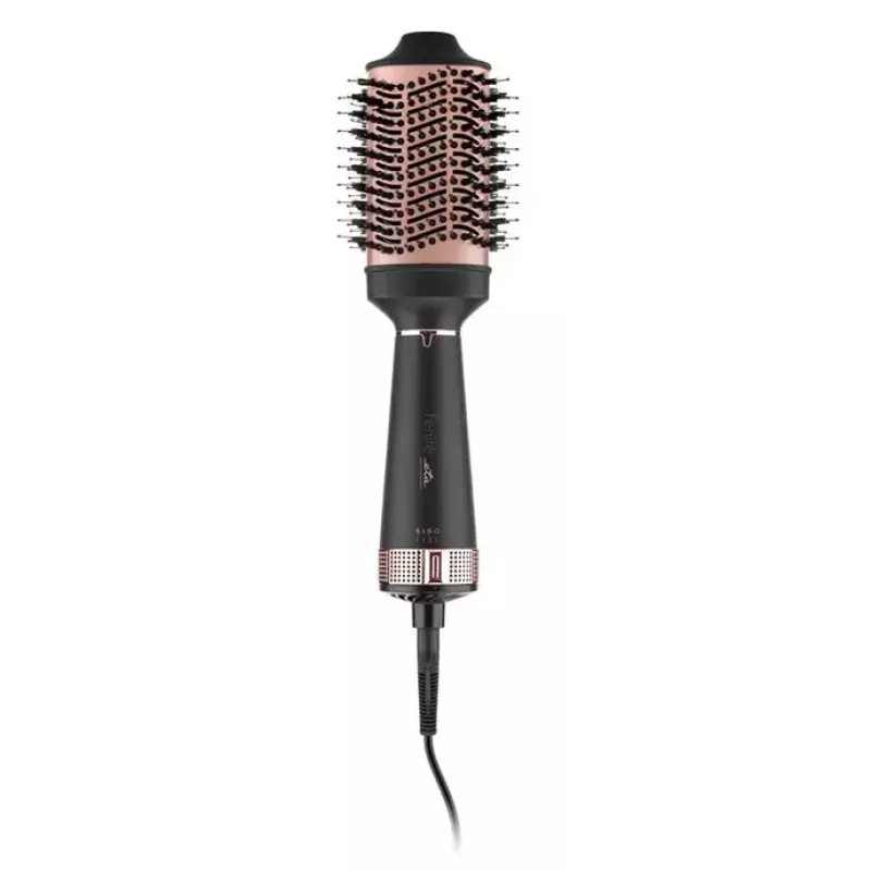 Escova de ar quente ETA Fenité Airflow 1300 W, revestimento cerâmico, 3 níveis de temperatura, cabo 1,7 m, preto/rosa