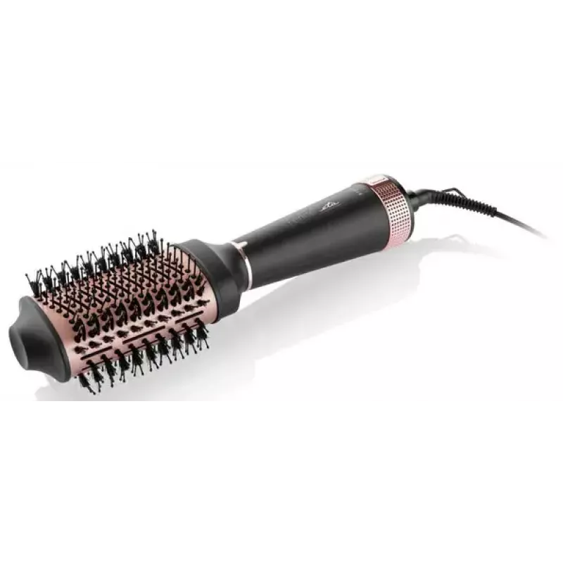 Escova de ar quente ETA Fenité Airflow 1300 W, revestimento cerâmico, 3 níveis de temperatura, cabo 1,7 m, preto/rosa