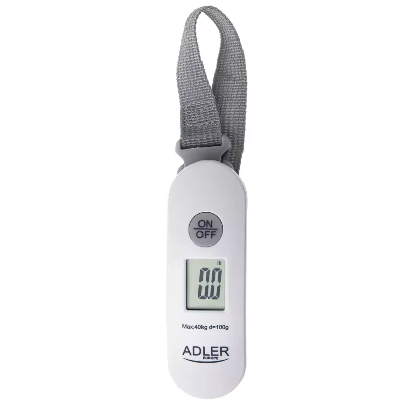 Balança de bagagem Adler AD 8189 – máx. 40 kg, precisão 100 g, branca