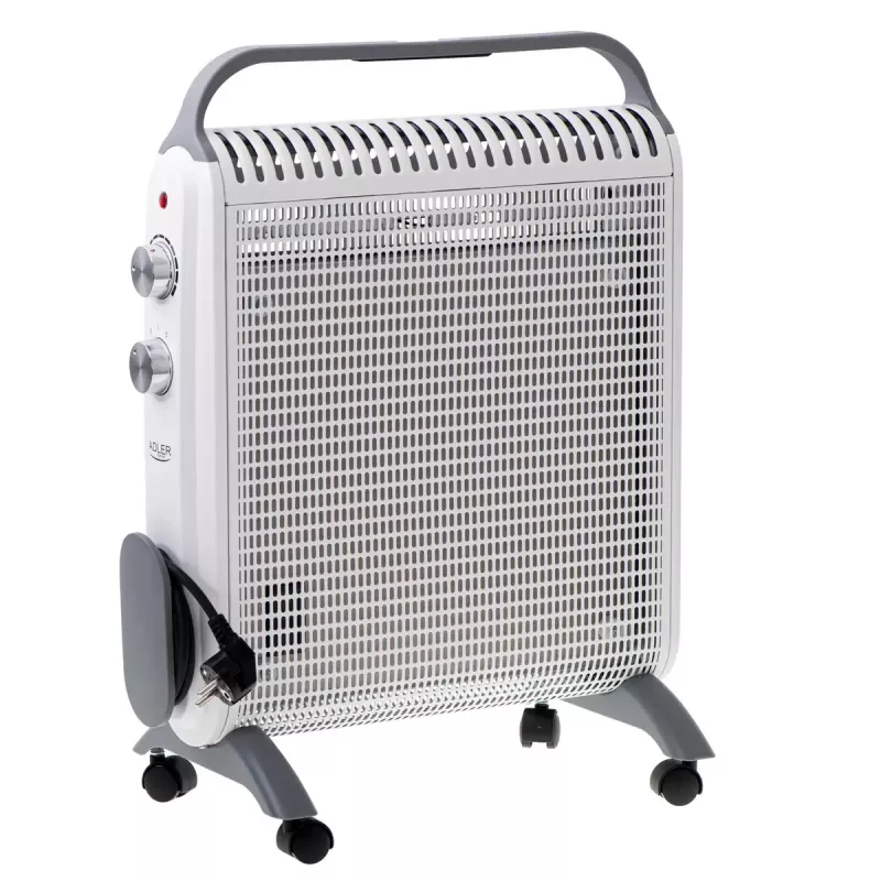 Convector elétrico Adler AD 7750, 2000 W, 2 níveis de potência, IP24, branco