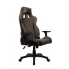 Cadeira gaming Arozzi Avanti SoftFabric castanha — revestimento em tecido, design ergonómico, ajustável em altura e inclinável