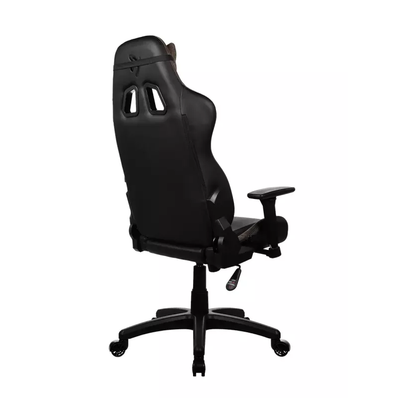 Cadeira gaming Arozzi Avanti SoftFabric castanha — revestimento em tecido, design ergonómico, ajustável em altura e inclinável