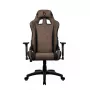 Cadeira gaming Arozzi Avanti SoftFabric castanha — revestimento em tecido, design ergonómico, ajustável em altura e inclinável
