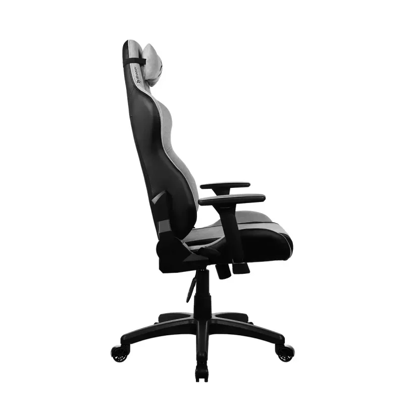 Cadeira gaming arozzi Avanti SoftFabric cinzento-claro – ergonómica com encosto alto, revestimento em tecido, braços ajustáveis, ajuste de inclinação e altura