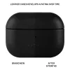 Capa de proteção em pele FIXED FIXLPM-999-BK para auriculares com suporte MagSafe, preta
