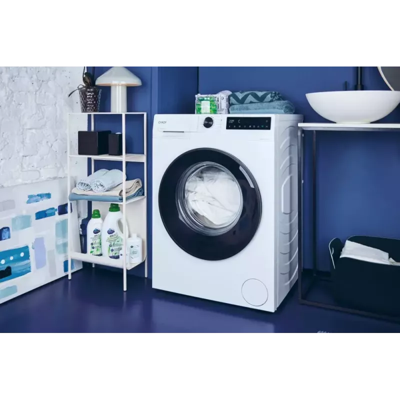 Máquina de lavar roupa de carga frontal CANDY BR 48B6-S — 8 kg, 1400 rpm, classe de eficiência energética A, 600×530×850 mm, branco