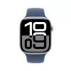 Smartwatch Apple Watch Series 10 GPS 46mm caixa de alumínio prateado com pulseira desportiva Denim – M/L