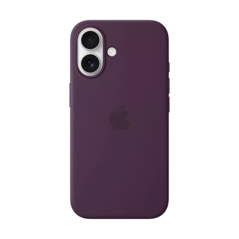APPLE Capa de silicone Apple com MagSafe iPhone 16 ameixa