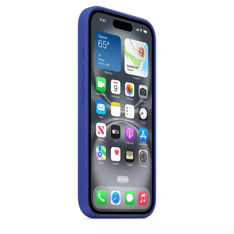 APPLE Capa de silicone Apple com MagSafe iPhone 16 ultramarino